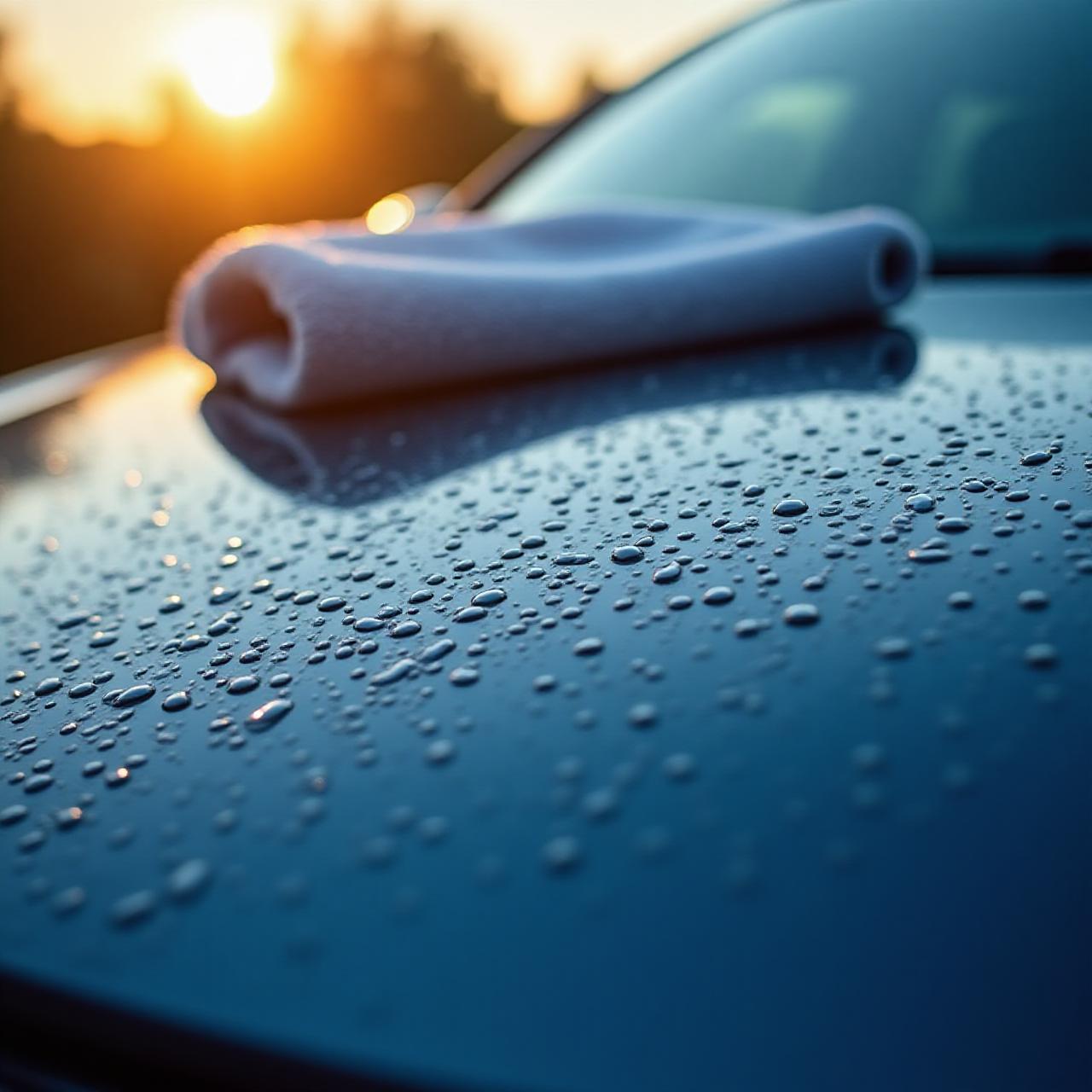 Close up car cleaning service